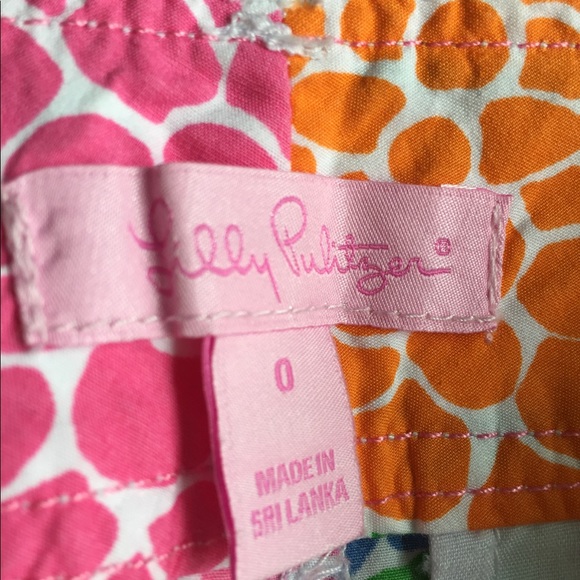 Lilly Pulitzer Callahan Minnie Zinnie Shorts 0 - Picture 2 of 3